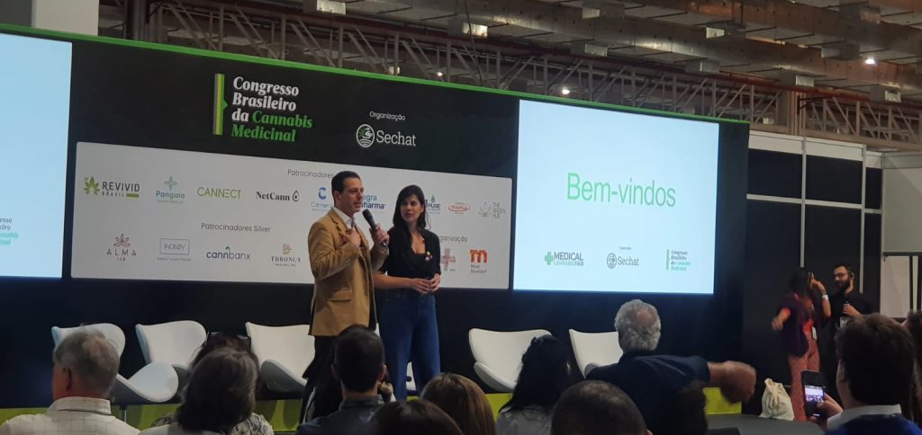 Viviane Sedola e Allan Paiotti anunciam parceria no Congresso Brasileiro de Cannabis Medicinal