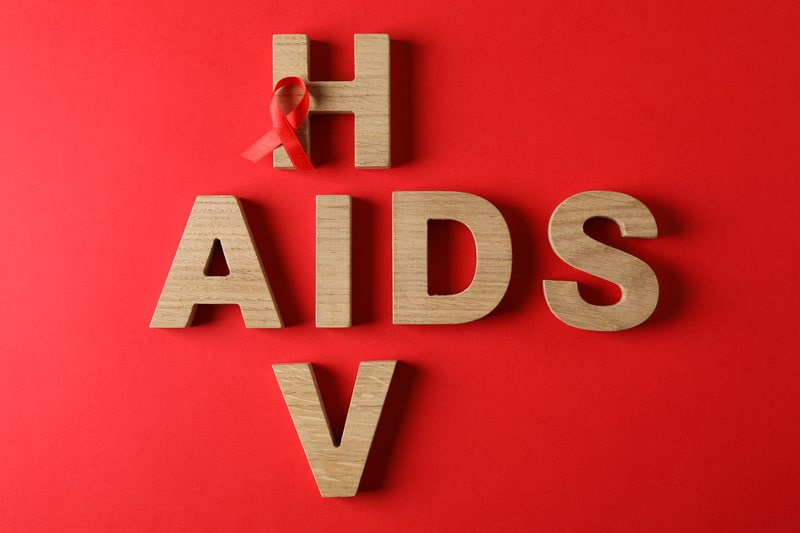 dezembro vermelho palavra aids