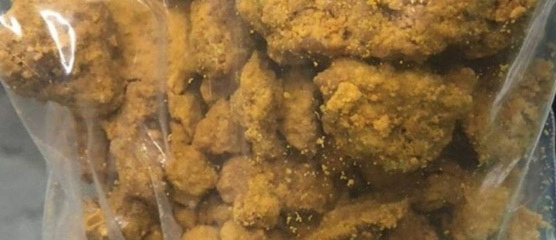 Maconha sintética teve moléculas modificadas em laboratório para dificultar a identificação (Receita Federal PR/Divulgação)